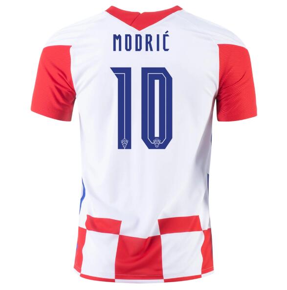 2020 EURO Croatia Home Kit Soccer Jersey LUKA MODRIĆ #10